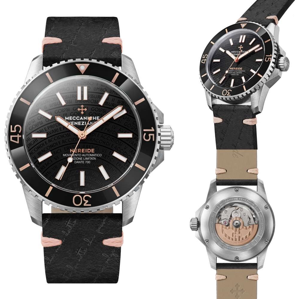 Oiritaly Orologio Meccanico Uomo Meccaniche Veneziane NEREIDE DANTE 700 EDIZIONE LIMITATA Orologi